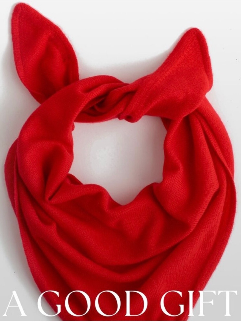 NEW Madewell Knit Bandana Scarf Wool Cashmere Blend NT906 Crimson Red